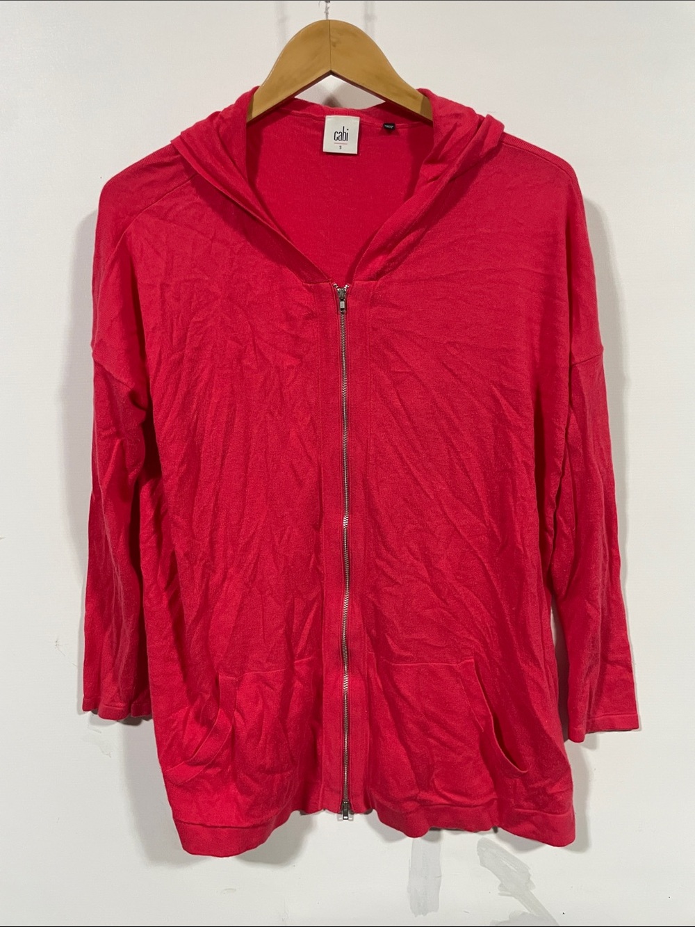 CAbi Vibrant Red Full-Zip Hoodie